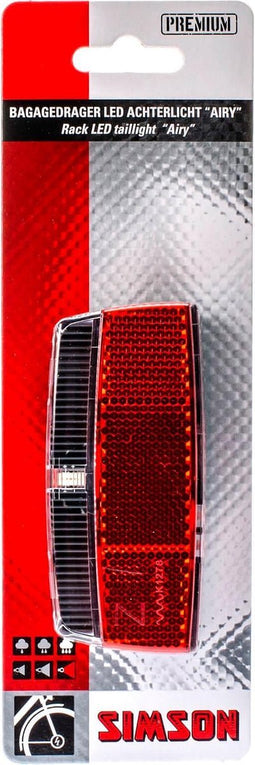 Simson Achterlicht Airy Led Naafdynamo Bagagedrager Rood