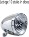 Simson batterij koplamp Classic - chroom (10 stuks in box)