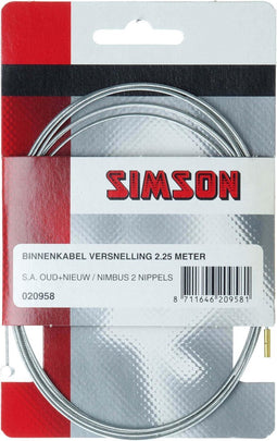 Simson Binnenkabel Versnelling Sa 2250 Mm Zilver