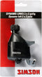 Simson Dynamo Links met Rubberen Loopwiel - zwart