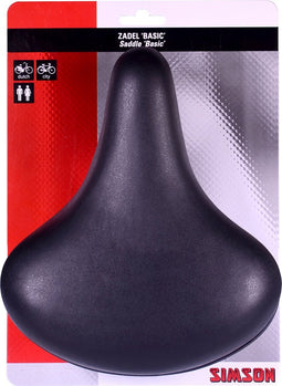 Simson Fietszadel Basic - zwart
