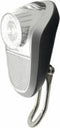 Simson White Koplamp - Fietslamp - Batterij - LED - Zilver