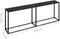 vidaXL - Wandtafel - 220x35x75,5 - cm - gehard - glas - zwart