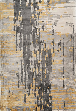 Sinai 225 Gray / Blue / Gold 120× 170cm - Contemporary Soft Rug