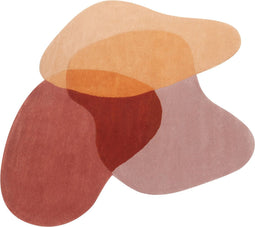 SINJUWI - Vloerkleed - Meerkleurig - 140 x 140 cm - Wol