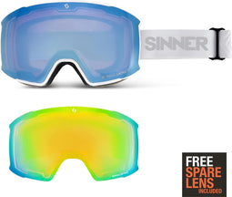 Sinner BOREAS skibril - Wit - Sintrast® Lens