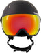 Sinner Titan Visor Trans+ Skihelm Met Vizier 2023 | Orange Cat 1-3 | Matte Black | Maat: 59 - 62 cm