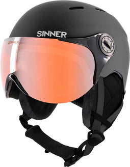 SINNER - Typhoon Visor - Mat Zwart - Unisex - Maat 61