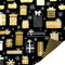 Sinterklaas cadeau papier gold || Luxe cadeau papier voor uw sinterklaas cadeaus. || Voor 15:00 besteld = volgende dag in huis
