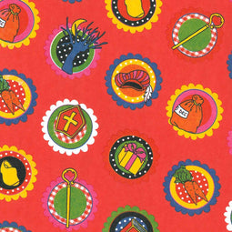 Sinterklaas inpakpapier 200 meter x 50 cm - 90014.050