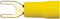 Sinuslive 13199 Vorkkabelschoen 4 mm² Gat diameter=4 mm Deels geïsoleerd Geel 10 stuk(s)