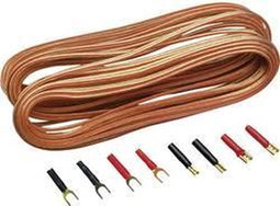 Sinuslive Car-Hifi luidspreker kabelset 2 x 0.75 mm² 10.00 m Verguld, Incl. stekker