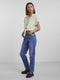 Pieces PCVINSTY - SS TIE SHIRT - Dames Blouse - Lichtgroen - Maat L