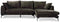 Tower living nottingham 2,5-al + chaise r - Grey olive