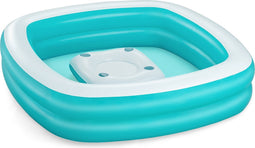 Sippin' Summer Opblaasbaar Familiezwembad met Verwijderbare Centrale Console 2,18 m x 2,18 m x 48 cm