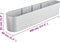 vidaXL - Plantenbak - verhoogd - 400x80x81 - cm - gegalvaniseerd - staal - zilver