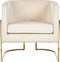SIRKKA - Fauteuil - Beige - Fluweel