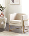 SIRKKA - Fauteuil - Beige - Fluweel