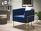 SIRKKA - Fauteuil - Blauw - Fluweel