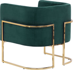 SIRKKA - Fauteuil - Groen - Fluweel