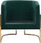 SIRKKA - Fauteuil - Groen - Fluweel