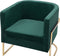 SIRKKA - Fauteuil - Groen - Fluweel
