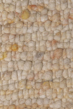 Sirmione 26 Vloerkleed - 60x90 - Rechthoek - Laagpolig,Structuur Tapijt - Industrieel - Beige, Geel