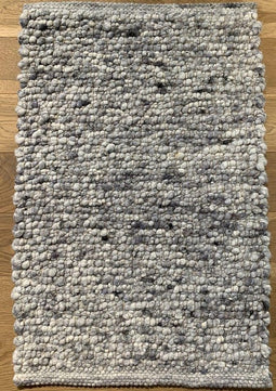 Sirmione 33 Vloerkleed - 130x200 - Rechthoek - Laagpolig,Structuur Tapijt - Industrieel - Antraciet, Grijs