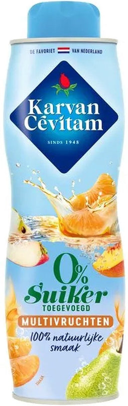 Siroop karvan cevitam multivruchten 0 suiker 600ml - 6 stuks