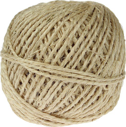 Sisalkoord touw uit 2 draden, bol van 200 g, +/- 50 m