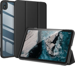 Dux Ducis - Tablet hoes geschikt voor Nokia T20 (2021) - 10.4 Inch - Toby Series - Auto Sleep/Wake functie - Tri-Fold Book Case - Zwart