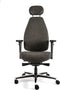 Sit And Move Therapod X Hoofdsteun - Donkergrijs Wolvilt - Bureaustoel