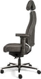 Sit And Move Therapod X Hoofdsteun - Donkergrijs Wolvilt - Bureaustoel