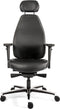 Sit And Move Therapod X Hoofdsteun - Zwart Leder - Bureaustoel