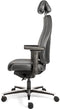 Sit And Move Therapod X Hoofdsteun - Zwart Leder - Bureaustoel