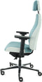 Sit And Move Therapod X2 HR Hoofdsteun - Azure/Ashgrey Facet Wol - Bureaustoel