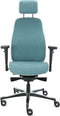 Sit And Move Therapod X2 HR Hoofdsteun - Azure/Ashgrey Facet Wol - Bureaustoel