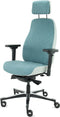 Sit And Move Therapod X2 HR Hoofdsteun - Azure/Ashgrey Facet Wol - Bureaustoel