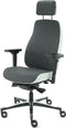 Sit And Move Therapod X2 HR Hoofdsteun - Middengrijs/Ashgrey Facet Wol - Bureaustoel
