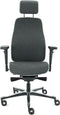 Sit And Move Therapod X2 HR Hoofdsteun - Middengrijs/Ashgrey Facet Wol - Bureaustoel