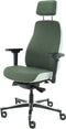 Sit And Move Therapod X2 HR Hoofdsteun - Olive/Ashgrey Facet Wol - Bureaustoel