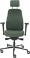 Sit And Move Therapod X2 HR Hoofdsteun - Olive/Ashgrey Facet Wol - Bureaustoel
