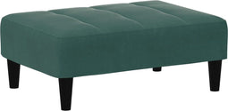 vidaXL - Voetenbank - 77x55x31 - cm - fluweel - donkergroen