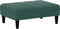 vidaXL - Voetenbank - 77x55x31 - cm - fluweel - donkergroen