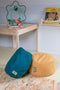 SitWise® Pipo Poef - Zitzak met Handvat - Rond - Petrol Groen - 30 x 16 cm