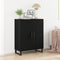 vidaXL - Sideboard - Zwart - Eiken - 69,5x34x90 - cm - Gefabriceerd - Hout