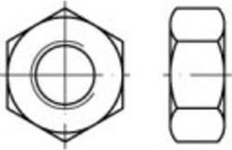 TOOLCRAFT 131609 Zeskantmoeren M4 DIN 934 Staal Galvanisch verzinkt 100 stuk(s)