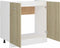 vidaXL - Wastafelonderkast - 80x46x81,5cm - bewerkt - hout - sonoma - eikenkleurig