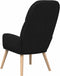 vidaXL Relaxstoel stof zwart