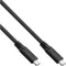 InLine 35705A - USB-C naar USB-C kabel - USB3.2 tot 10 Gbit/s - Zwart
